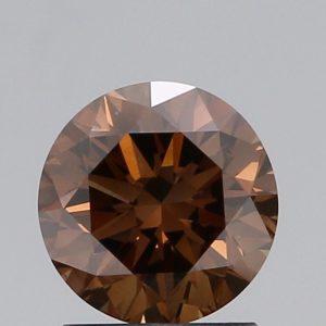 1.32  Fancy Dark Orangey Brown  ROUND  VVS2 GIA